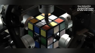 Изрображение 'Робот собрал кубик Рубика с рекордной скоростью (видео)'