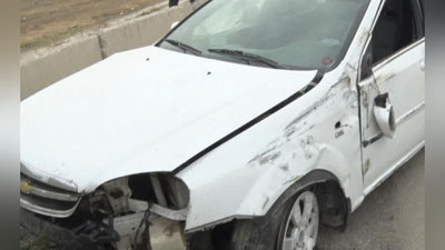 Изрображение 'В Ташкенте водитель Lacetti заснул за рулем и врезался в пассажирский автобус'