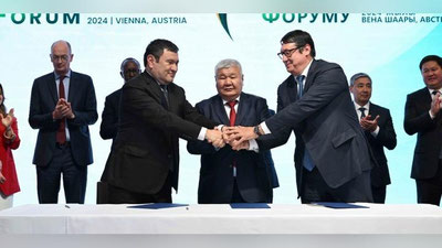 Изрображение 'Узбекистан, Казахстан и Кыргызстан подписали соглашение о Камбаратинской ГЭС-1'
