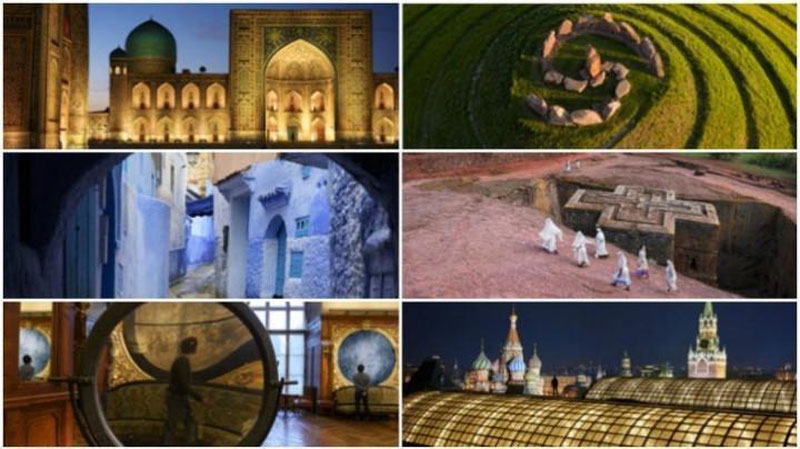 Изрображение 'ФОТОГРАФИИ САМАРКАНДА СТАЛИ ЦЕНТРАЛЬНЫМ ЭКСПОНАТОМ ВЫСТАВКИ В МОСКОВСКОМ ГУМЕ'