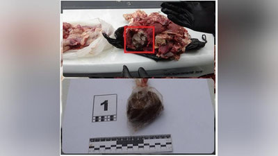 Изрображение 'В Ташкенте злоумышленники спрятали опий ... в мясо'