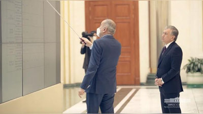 'Prezident Toshkent shahrida amalga oshirilayotgan loyihalar taqdimoti bilan tanishadi'ning rasmi