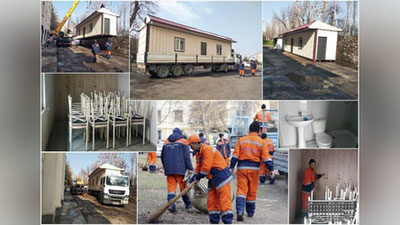 Изрображение 'В Ташкенте начали устанавливать социальные домики'