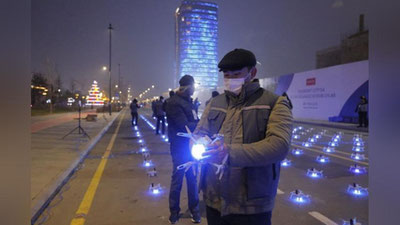 'Bugun Tashkent City osmonida ham dronlar shousi bo`lib o`tadi'ning rasmi