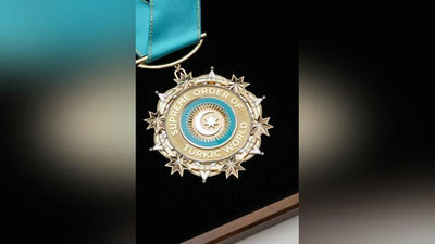 '⚡️Rejep Tayyip Erdo`g`on va Gurbanguli Berdimuhamedov "Turkiy dunyoning oliy ordeni" bilan mukofotlandi'ning rasmi