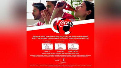 '“Coca-Cola"ning “Orzuingga ishon!” promo-aksiyasini davom etadi!'ning rasmi