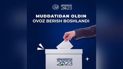 Изрображение 'Стартовало досрочное голосование на референдуме (видео)'