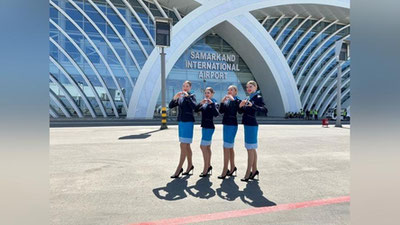 Изрображение 'Российская авиакомпания "Победа" начала полеты из Москвы в Самарканд'