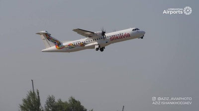 Изрображение 'Новая авиакомпания Silk Avia выполнила свой первый демонстрационный рейс'