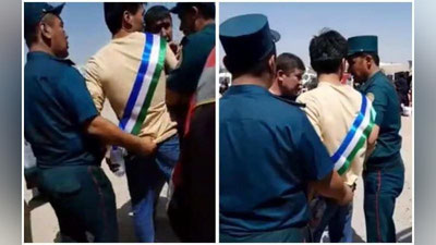 Изрображение 'Дело в отношении парня, надевшего ленту с цветами флага Узбекистана, отменено'