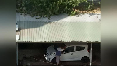 Изрображение 'В Ташкенте оштрафовали водителя, мывшего автомобиль питьевой водой'
