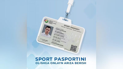 Изрображение 'На my.gov.uz запущена услуга "Оформление спортивных паспортов для спортсменов"'