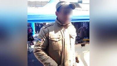 Изрображение 'На рынке Чорсу в Ташкенте задержали лже-гвардейца'