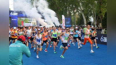 Изрображение 'Очередной Ташкентский международный марафон собрал 5 тысяч бегунов (фото)'