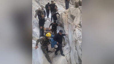 Изрображение 'Спасатели помогли пастуху, упавшему в овраг в Нуратинском районе'