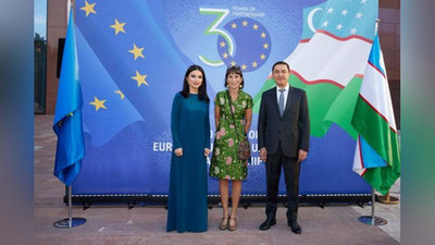 Изрображение 'Саида Мирзиёева пообещала создание новой площадки для сотрудничества ЕС-ЦА'