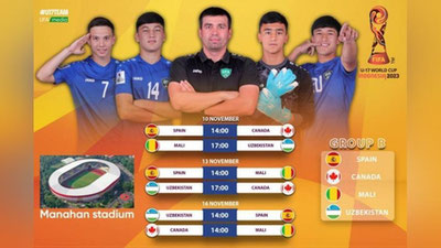 Изрображение 'Наша сборная до 17 лет начнет свое участие в чемпионате мира в группе со сборной Испании'