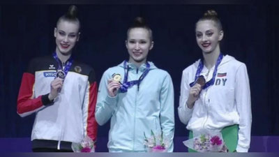 Изрображение 'Сборная Узбекистана завоевала 7 медалей Кубка мира по художественной гимнастике'