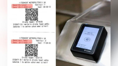 'Metroda chipta sotib oldingizmi? Unda e`tiborli bo`ling!'ning rasmi