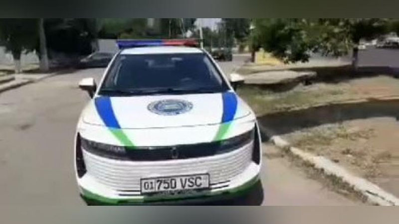 Изрображение 'В Ташкенте заметили патрульный электромобиль (видео)'