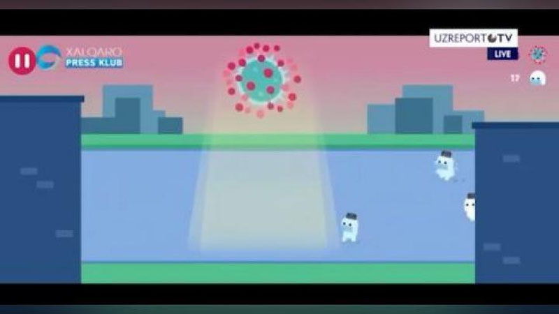 Изрображение 'В Узбекистане разработали образовательную игру CORONA-19 (видео)'