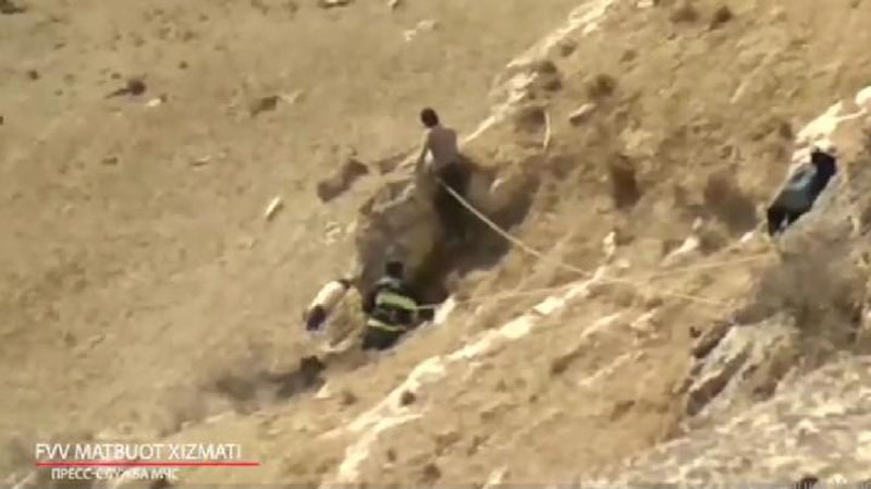 Изрображение 'В горах Кашкадарьи прошла необычная спасательная операция (видео)'