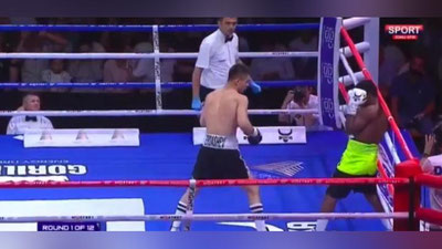 Изрображение 'Бой Шохжахона Эргашева к неудовольствию болельщиков оказался слишком коротким (видео)'