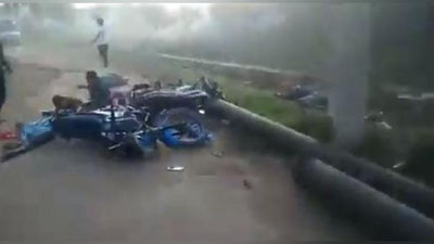 Изрображение 'Утечка газа на химзаводе в Индии привела к жертвам: шокирующее видео с улиц'