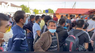 Изрображение 'МИД: Скопления узбекистанцев на российско-казахстанской границе больше нет'