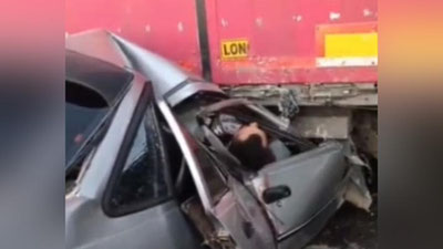 Изрображение 'В Сырдарьинской области автомобилист уснул за рулем и врезался в грузовик'