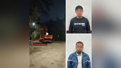 Изрображение 'Установлены личности мужчин, валивших на Юнусабаде деревья экскаватором (видео)'