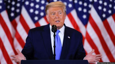 'Tramp saylovda yutqazsa, sudga murojaat qilishini aytdi'ning rasmi