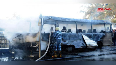 'Manba: Damashqda Prezident ko`prigida sodir etilgan terakтda 13 kishi halok bo`ldi'ning rasmi