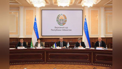 'ShHTga a`zo davlatlar Oliy sudlari raislarining XV yig`ilishi bo`lib o`tdi'ning rasmi