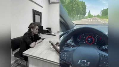 Изрображение 'Женщину-водителя, ехавшую со скоростью 156 км/ч в Ангрене, оштрафовали (видео)'