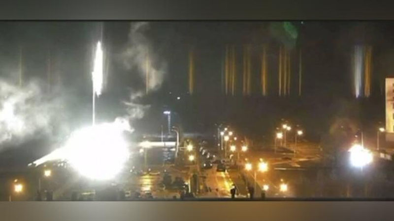 Изрображение 'На территории Запорожской АЭС в Украине произошел пожар'