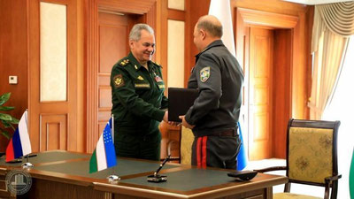 'Rossiya va O`zbekiston mudofaa vazirlari Buxoroda muzokara o`tkazdi'ning rasmi
