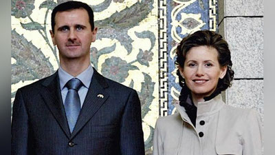 Изрображение 'Президент Сирии и его супруга заразились коронавирусом'