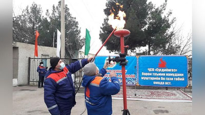 Изрображение 'Узбекистан возобновил подачу газа на север Таджикистана'