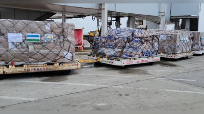 'AQSh O`zbekistonga qiymati 330 ming dollardan ziyod bo`lgan tibbiy niqoblar yubordi'ning rasmi