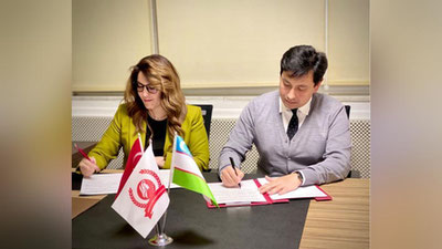 'O`zbekistonning Istanbuldagi konsulxonasi Turkiyadagi “O`zbek ayollari huquqlari assosiasiyasi” bilan hamkorlik memorandumini imzoladi'ning rasmi