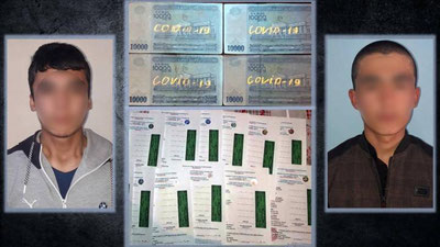 Изрображение 'Двое школьников в Андижане попались на изготовлении фальшивых справок ПЦР-анализов'