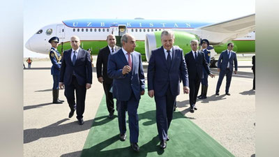 Изрображение 'Начался визит Президента Узбекистана Шавката Мирзиёева в Азербайджан'
