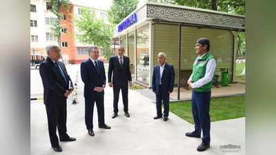 Изрображение 'Президент прогулялся по обновленной набережной канала Дамаши (фото)'