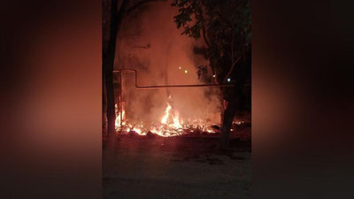 Изрображение 'Очевидцы сняли на камеру пожары в Ташкенте (видео)'