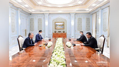 'Shavkat Mirziyoev Tojikiston Bosh vazirini qabul qildi'ning rasmi