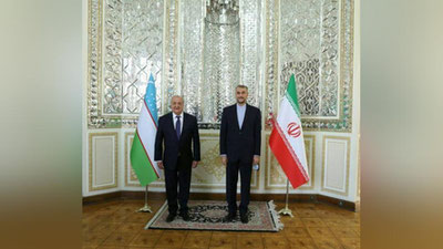 'Abdulaziz Kamilov Eron tashqi ishlar vaziri bilan uchrashdi'ning rasmi