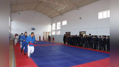 'Жаҳон чемпионининг сўрови билан Қашқадарёда янги самбо зали фойдаланишга топширилди'ning rasmi