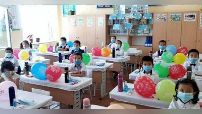 '6 oy tanaffusdan so`ng bugun 329 ta maktab o`z faoliyatini boshladi'ning rasmi
