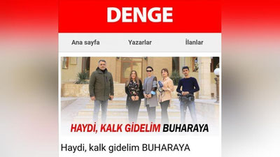 'Turkiyaning DENGE nashrida Xalqaro assosiasiya prezidenti Buxoro taassurotlari bilan bo`lishdi'ning rasmi